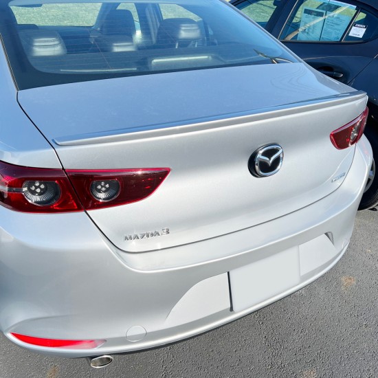 Mazda 3 Sedan Custom Style Flush Mount Rear Deck Spoiler